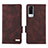 Leather Case Stands Flip Cover Holder L07Z for Vivo Y53s NFC Brown