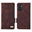 Leather Case Stands Flip Cover Holder L07Z for Vivo Y75 4G Brown