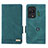 Leather Case Stands Flip Cover Holder L07Z for Xiaomi Black Shark 5 Pro 5G Green