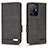 Leather Case Stands Flip Cover Holder L07Z for Xiaomi Mi 11T 5G Black