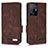 Leather Case Stands Flip Cover Holder L07Z for Xiaomi Mi 11T 5G Brown