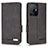 Leather Case Stands Flip Cover Holder L07Z for Xiaomi Mi 11T Pro 5G Black