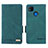 Leather Case Stands Flip Cover Holder L07Z for Xiaomi POCO C31 Green