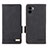 Leather Case Stands Flip Cover Holder L07Z for Xiaomi Poco C51 Black