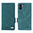 Leather Case Stands Flip Cover Holder L07Z for Xiaomi Poco C51 Green