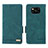 Leather Case Stands Flip Cover Holder L07Z for Xiaomi Poco X3 NFC Green