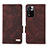 Leather Case Stands Flip Cover Holder L07Z for Xiaomi Poco X4 NFC Brown