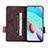 Leather Case Stands Flip Cover Holder L07Z for Xiaomi Redmi 10 (2022)