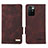 Leather Case Stands Flip Cover Holder L07Z for Xiaomi Redmi 10 (2022) Brown