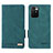 Leather Case Stands Flip Cover Holder L07Z for Xiaomi Redmi 10 4G Green