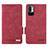 Leather Case Stands Flip Cover Holder L07Z for Xiaomi Redmi Note 10 5G Red