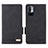 Leather Case Stands Flip Cover Holder L07Z for Xiaomi Redmi Note 10T 5G Black