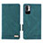 Leather Case Stands Flip Cover Holder L07Z for Xiaomi Redmi Note 11 SE 5G Green