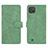 Leather Case Stands Flip Cover Holder L08Z for Realme C20 Green