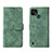 Leather Case Stands Flip Cover Holder L08Z for Realme C21Y Green