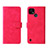 Leather Case Stands Flip Cover Holder L08Z for Realme C21Y Hot Pink