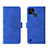 Leather Case Stands Flip Cover Holder L08Z for Realme C25Y Blue