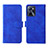 Leather Case Stands Flip Cover Holder L08Z for Realme C35 Blue