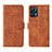 Leather Case Stands Flip Cover Holder L08Z for Realme Q5 5G Brown