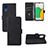 Leather Case Stands Flip Cover Holder L08Z for Samsung Galaxy A03 Core Black