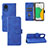 Leather Case Stands Flip Cover Holder L08Z for Samsung Galaxy A03 Core Blue