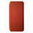 Leather Case Stands Flip Cover Holder L08Z for Samsung Galaxy A12 Brown