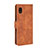 Leather Case Stands Flip Cover Holder L08Z for Samsung Galaxy A21 SC-42A Brown