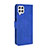 Leather Case Stands Flip Cover Holder L08Z for Samsung Galaxy A22 4G Blue