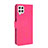 Leather Case Stands Flip Cover Holder L08Z for Samsung Galaxy A22 4G Hot Pink