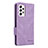 Leather Case Stands Flip Cover Holder L08Z for Samsung Galaxy A53 5G Purple