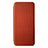 Leather Case Stands Flip Cover Holder L08Z for Samsung Galaxy F12 Brown
