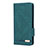 Leather Case Stands Flip Cover Holder L08Z for Samsung Galaxy S21 Plus 5G Green