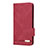 Leather Case Stands Flip Cover Holder L08Z for Samsung Galaxy S21 Plus 5G Red