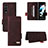 Leather Case Stands Flip Cover Holder L08Z for Samsung Galaxy Z Fold3 5G