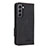Leather Case Stands Flip Cover Holder L09Z for Samsung Galaxy S21 FE 5G Black