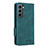 Leather Case Stands Flip Cover Holder L09Z for Samsung Galaxy S21 FE 5G Green