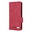 Leather Case Stands Flip Cover Holder L10Z for Samsung Galaxy A32 4G Red