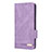 Leather Case Stands Flip Cover Holder L10Z for Samsung Galaxy A33 5G Purple