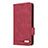 Leather Case Stands Flip Cover Holder L10Z for Samsung Galaxy A53 5G Red