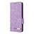 Leather Case Stands Flip Cover Holder L10Z for Samsung Galaxy A73 5G Purple