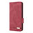 Leather Case Stands Flip Cover Holder L10Z for Samsung Galaxy A73 5G Red