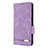 Leather Case Stands Flip Cover Holder L10Z for Samsung Galaxy M33 5G Purple