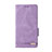 Leather Case Stands Flip Cover Holder L11Z for Samsung Galaxy A22 5G Purple