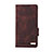 Leather Case Stands Flip Cover Holder L11Z for Samsung Galaxy A22s 5G Brown