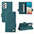 Leather Case Stands Flip Cover Holder L11Z for Samsung Galaxy A53 5G Green