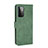 Leather Case Stands Flip Cover Holder L12Z for Samsung Galaxy A72 4G Green