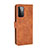 Leather Case Stands Flip Cover Holder L12Z for Samsung Galaxy A72 5G Brown