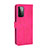 Leather Case Stands Flip Cover Holder L12Z for Samsung Galaxy A72 5G Hot Pink