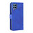 Leather Case Stands Flip Cover Holder L12Z for Samsung Galaxy M32 4G Blue