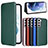 Leather Case Stands Flip Cover Holder L12Z for Samsung Galaxy S21 FE 5G